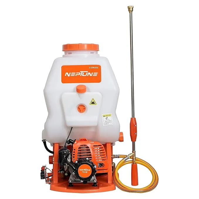 Neptune Simplify Farming VN-708 2-Stroke Knapsack Power Sprayer | 26CC Petrol Engine | 20-Litre Tank Capacity | Includes 2 Types Spray Guns | Perfect for Agricultural Use, Pesticides & Garden Spraying