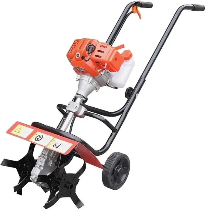 Jaiveer JV-52-Top, Mini Power Tiller | Rotary Weeder 2 Stroke 52 cc Top Engine with 1 Year Warranty