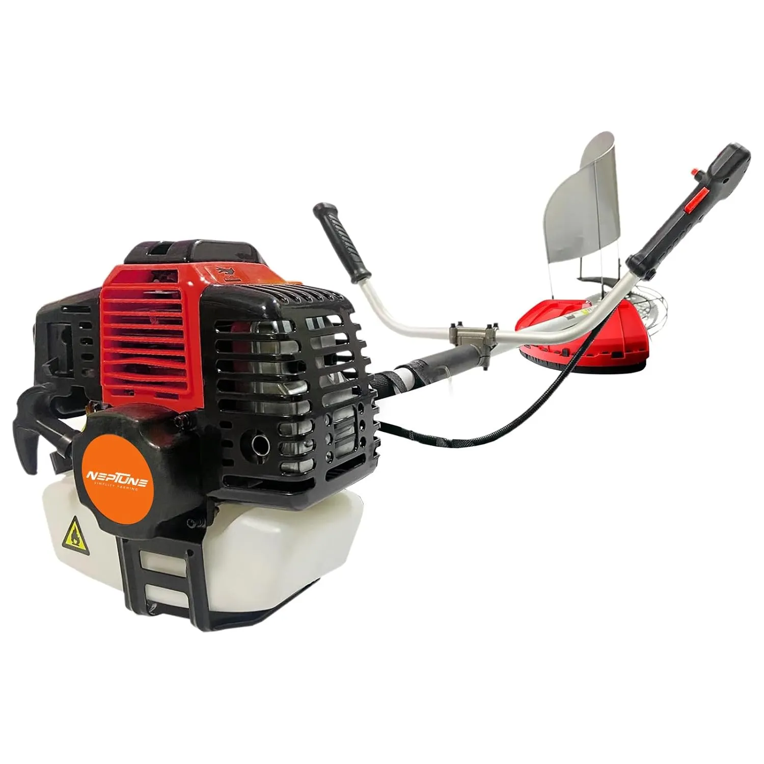 Neptune Side Pack Grass Trimmer & Brush Cutter | 2 Stroke 52cc Petrol Engine | Ideal for Agriculture & Garden