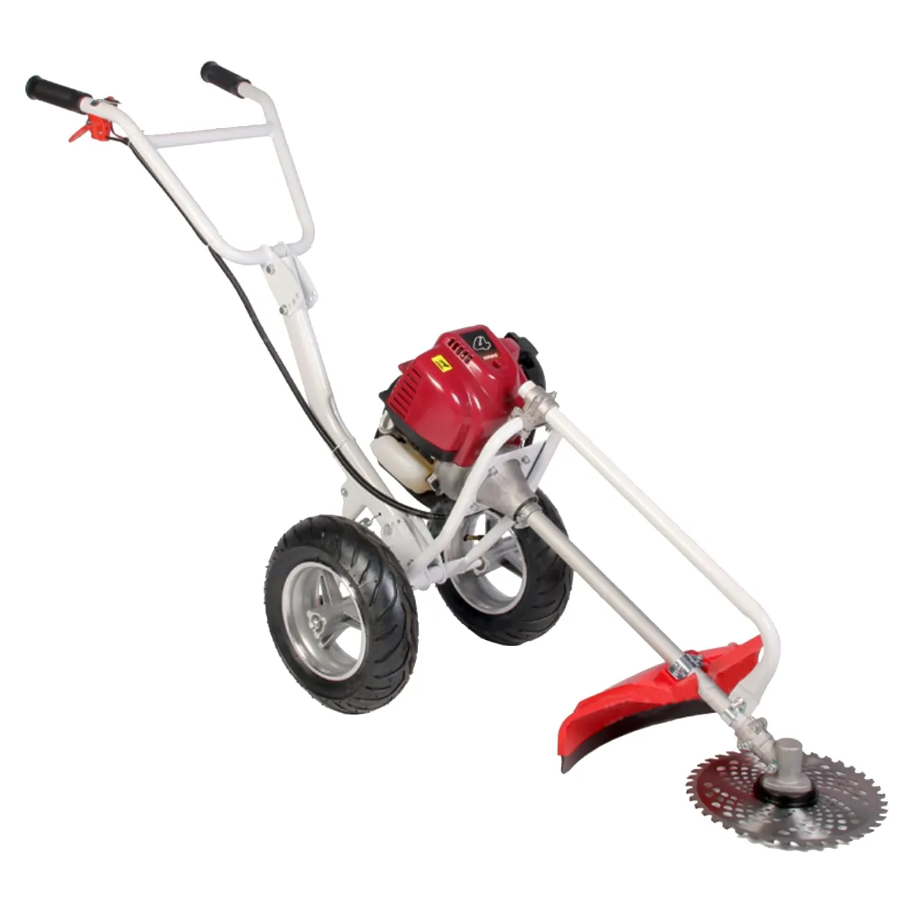 Neptune Trolley Grass Trimmer & Brush Cutter | 4 Stroke 35cc Petrol Engine | Ideal for Agriculture, Garden, Lawn